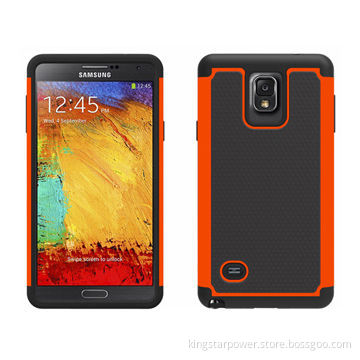 PC Mobile Phone Case for Samsung Galaxy Note4/Note 4 N910, PC & Silicone Material, Football VeinsNew